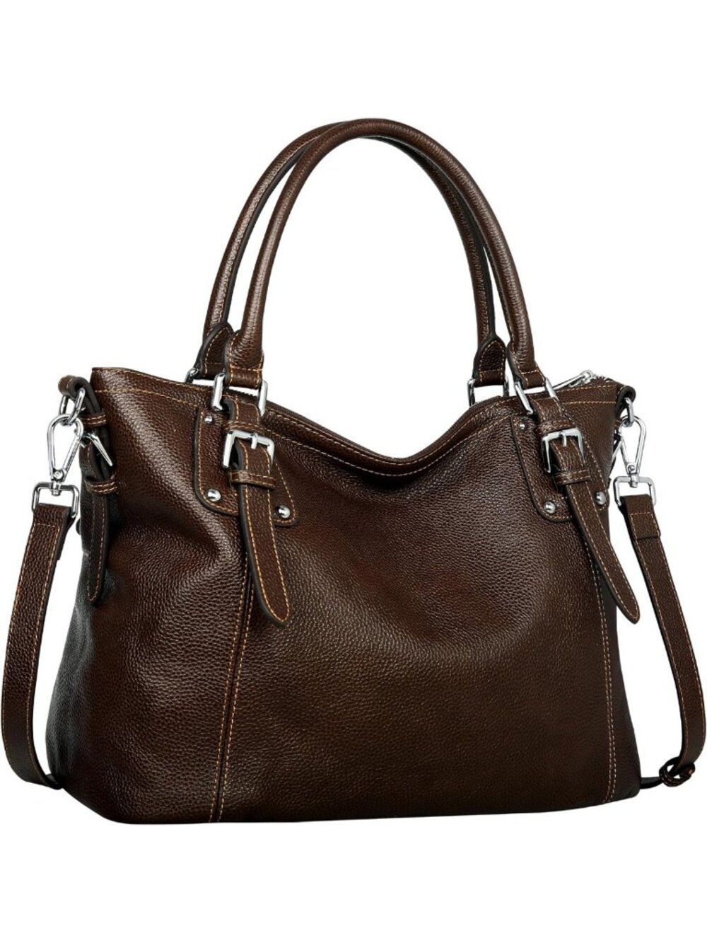 Stylish Leather Tote Handbag for Women - Versatile Shoulder Bag & Top Handle